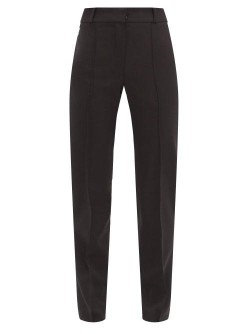 Matchesfashion.com Pallas Paris - Hacker Slim-leg Wool Tuxedo Trousers - Womens - Black