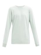 Matchesfashion.com Rick Owens Drkshdw - Level Long-sleeve Cotton-jersey T-shirt - Mens - Light Green