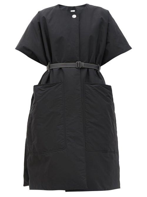 Matchesfashion.com Burberry - Waxham Padded Cotton-blend Poncho - Womens - Black