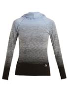 Matchesfashion.com Pepper & Mayne - Hooded Ombr Compression Performance Top - Womens - Light Blue