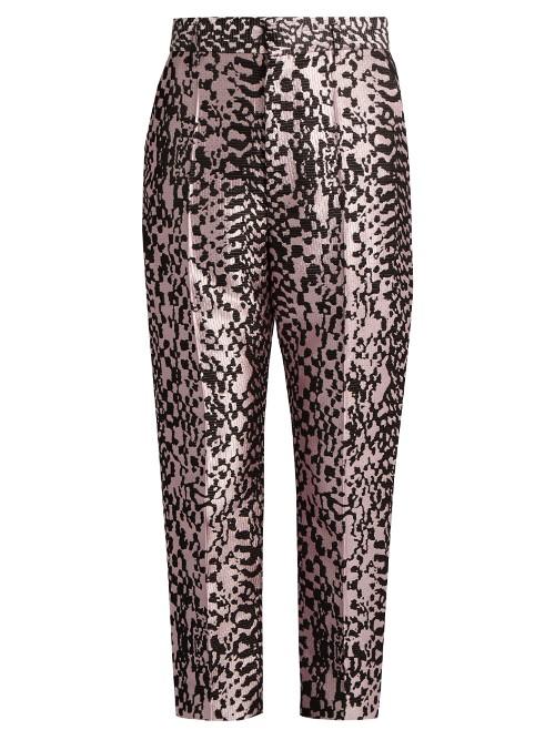 Haider Ackermann Madeleine High-rise Silk-blend Jacquard Trousers