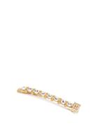 Matchesfashion.com Burberry - Tb Crystal-embellished Hair Slide - Womens - Gold