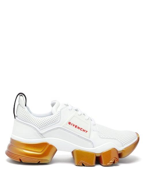Matchesfashion.com Givenchy - Jaw Raised Sole Leather Trainers - Mens - White