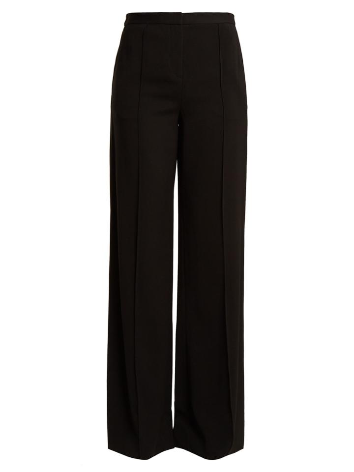 Diane Von Furstenberg High-rise Wide-leg Crepe Trousers