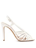 Matchesfashion.com Tabitha Simmons - Jazz Patent Leather Sandals - Womens - White