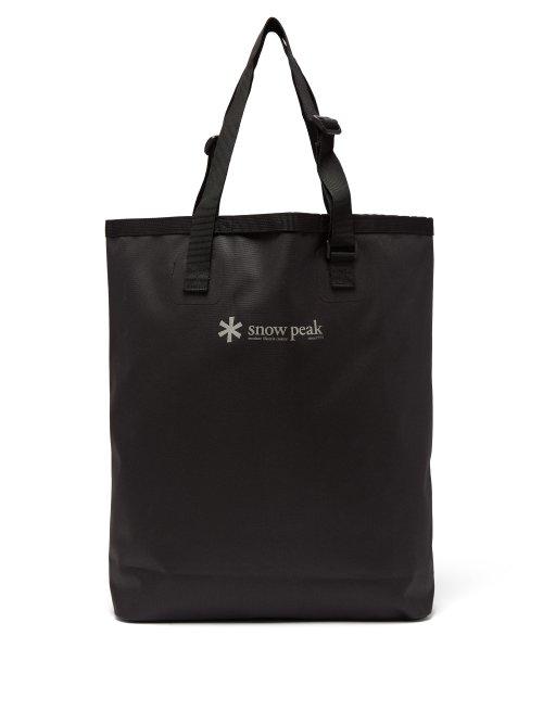 Matchesfashion.com Snow Peak - Logo Print Tote Bag - Mens - Black