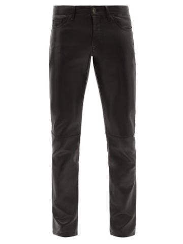 Altu - Leather Trousers - Mens - Black