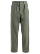 Matchesfashion.com Myar - Sep70 Cotton Military Trousers - Womens - Green