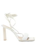 Matchesfashion.com Jacquemus - Adour Hautes Wraparound Leather Sandals - Womens - White