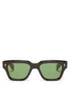 Mens Eyewear Jacques Marie Mage - Fellini Square Acetate Sunglasses - Mens - Black