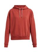 Matchesfashion.com Eckhaus Latta - Logo Printed Hooded Cotton Sweatshirt - Womens - Red