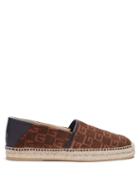 Matchesfashion.com Gucci - Square G Suede Espadrilles - Mens - Brown Multi
