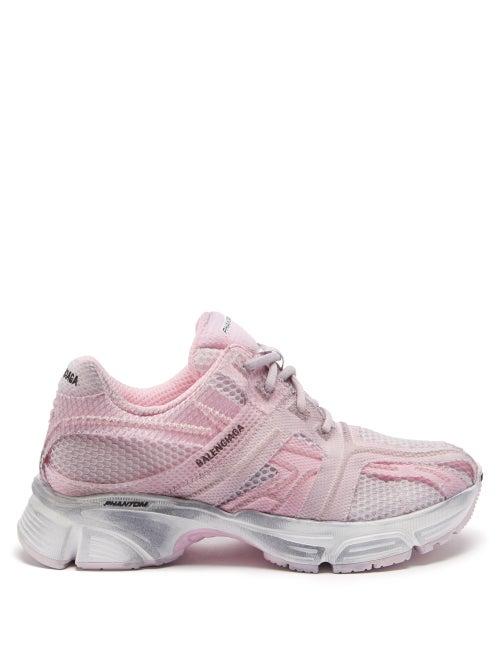 Balenciaga - Phantom Mesh Trainers - Womens - Pink White