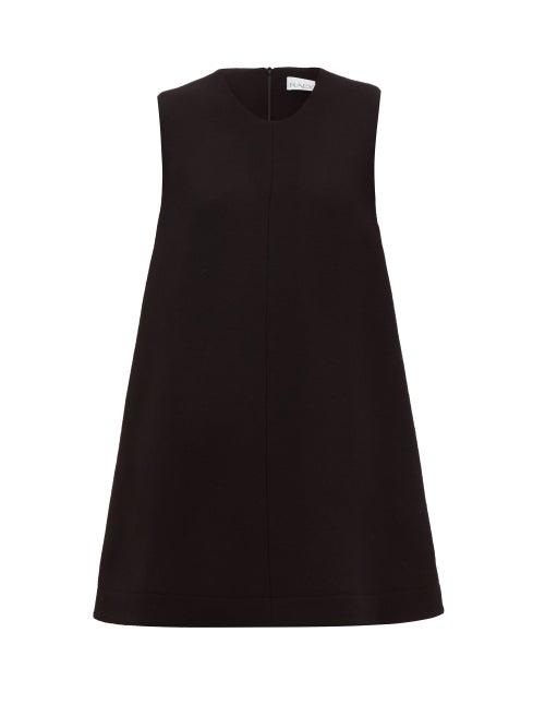 Matchesfashion.com Raey - Sleeveless Wool-crepe Trapeze Top - Womens - Black