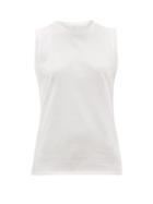 Matchesfashion.com The Row - Mani Cotton-jersey Tank Top - Womens - White