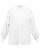 Matchesfashion.com Etro - Bib-front Balloon-sleeve Cotton Blouse - Womens - White
