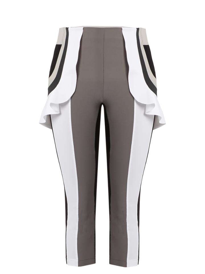 No Ka'oi Kina Capri Ruffle Performance Leggings
