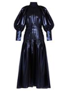Ellery Sword Bubble-sleeved Silk-blend Maxi Dress