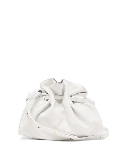 Matchesfashion.com Mansur Gavriel - Protea Mini Drawstring Leather Bag - Womens - White
