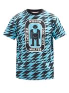 Matchesfashion.com Walter Van Beirendonck - Flash-print Cotton-jersey T-shirt - Mens - Blue