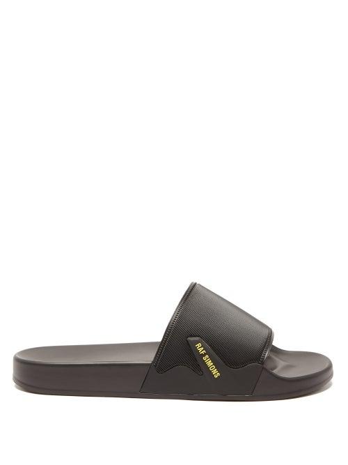 Matchesfashion.com Raf Simons - Astra Logo-strap Slides - Mens - Black