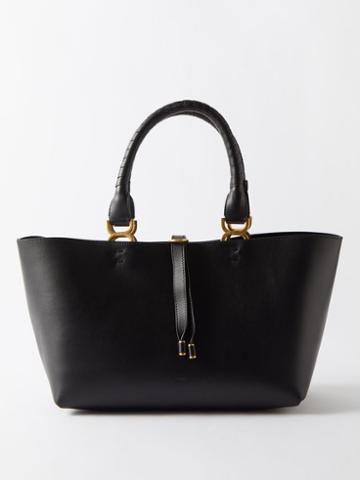 Chlo - Marcie Medium Leather Tote Bag - Womens - Black