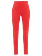 Matchesfashion.com Vaara - Lillie Zipped-cuff Performance Leggings - Womens - Red Multi