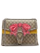 Matchesfashion.com Gucci - Dionysus Gg Supreme Embellished Shoulder Bag - Womens - Yellow Multi