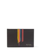 Paul Smith - Painted Stripe Leather Cardholder - Mens - Black