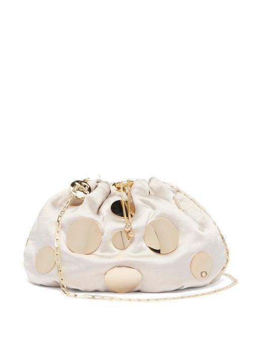 Ladies Bags Rosantica - Fatale Pois Mini Satin Cross-body Bag - Womens - Grey Multi