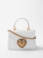 Dolce & Gabbana - Devotion Small Leather Handbag - Womens - White