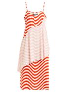 House Of Holland Wave-print Slip Dress