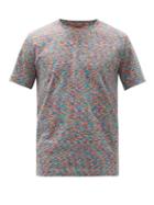 Matchesfashion.com Missoni - Blurred-stripe Cotton-jersey T-shirt - Mens - Multi