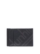 Matchesfashion.com Dunhill - Logo Print Textured Leather Cardholder - Mens - Black