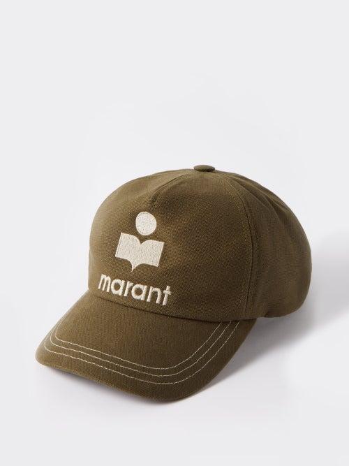 Isabel Marant - Tyron Logo-embroidered Gabardine Baseball Cap - Womens - Dark Green