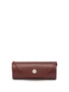 Matchesfashion.com John Lobb - Leather And Wool Shoe Buffing Glove - Mens - Burgundy