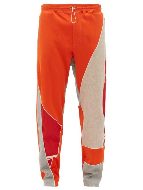 Matchesfashion.com Ahluwalia - Patchwork Jersey Track Pants - Mens - Grey