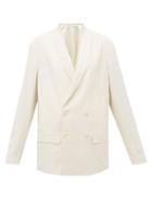 Matchesfashion.com Lemaire - Double-breasted Crepe Blazer - Womens - Ivory