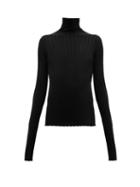 Matchesfashion.com Petar Petrov - Karen Merino Wool Roll Neck Sweater - Womens - Black