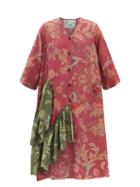 By Walid - Rosita 19th-century Chinese Printed-silk Dress - Womens - Red Multi