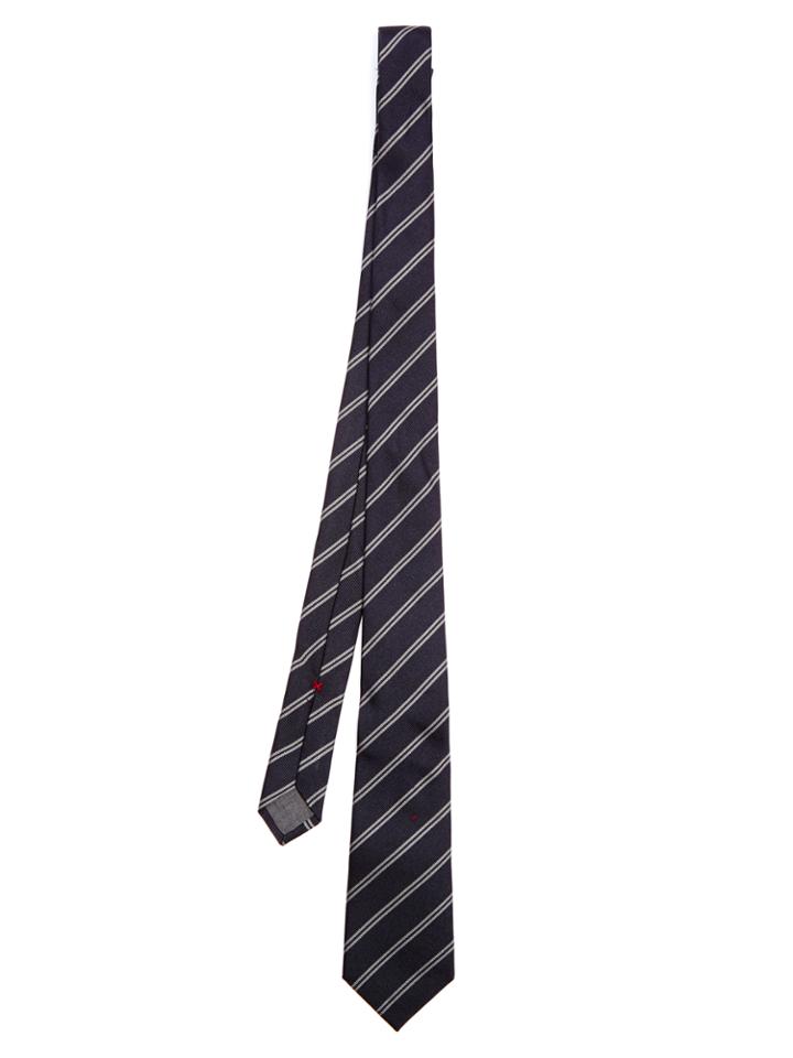Brunello Cucinelli Striped Silk-faille Tie