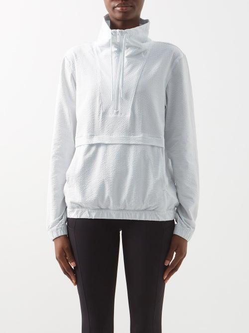 Lululemon - Pack Light Seersucker Half-zip Jacket - Womens - Light Blue
