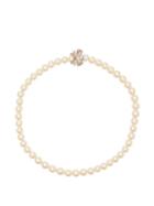 Matchesfashion.com Miu Miu - Crystal Embellished Faux Pearl Necklace - Womens - Pearl