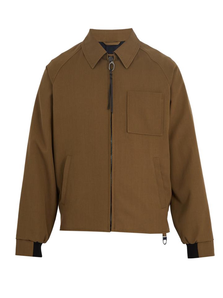 Lanvin Point-collar Zip-through Wool Jacket