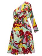 Matchesfashion.com La Doublej - Boogie Meraviglia Print Devor Dress - Womens - Multi