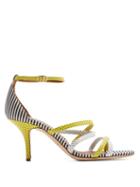 Matchesfashion.com Malone Souliers By Roy Luwolt - X Emanuel Ungaro Cindy Leather Sandals - Womens - Yellow Multi