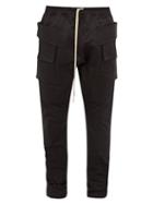 Matchesfashion.com Rick Owens Drkshdw - Creach Faille Cargo Trousers - Mens - Black