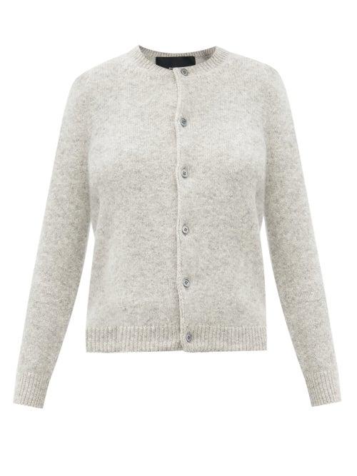 Matchesfashion.com Marc Jacobs Runway - Round-neck Wool-blend Cardigan - Womens - Grey