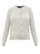 Matchesfashion.com Marc Jacobs Runway - Round-neck Wool-blend Cardigan - Womens - Grey