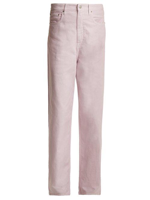 Matchesfashion.com Isabel Marant Toile - Forby Straight Leg Jeans - Womens - Light Pink